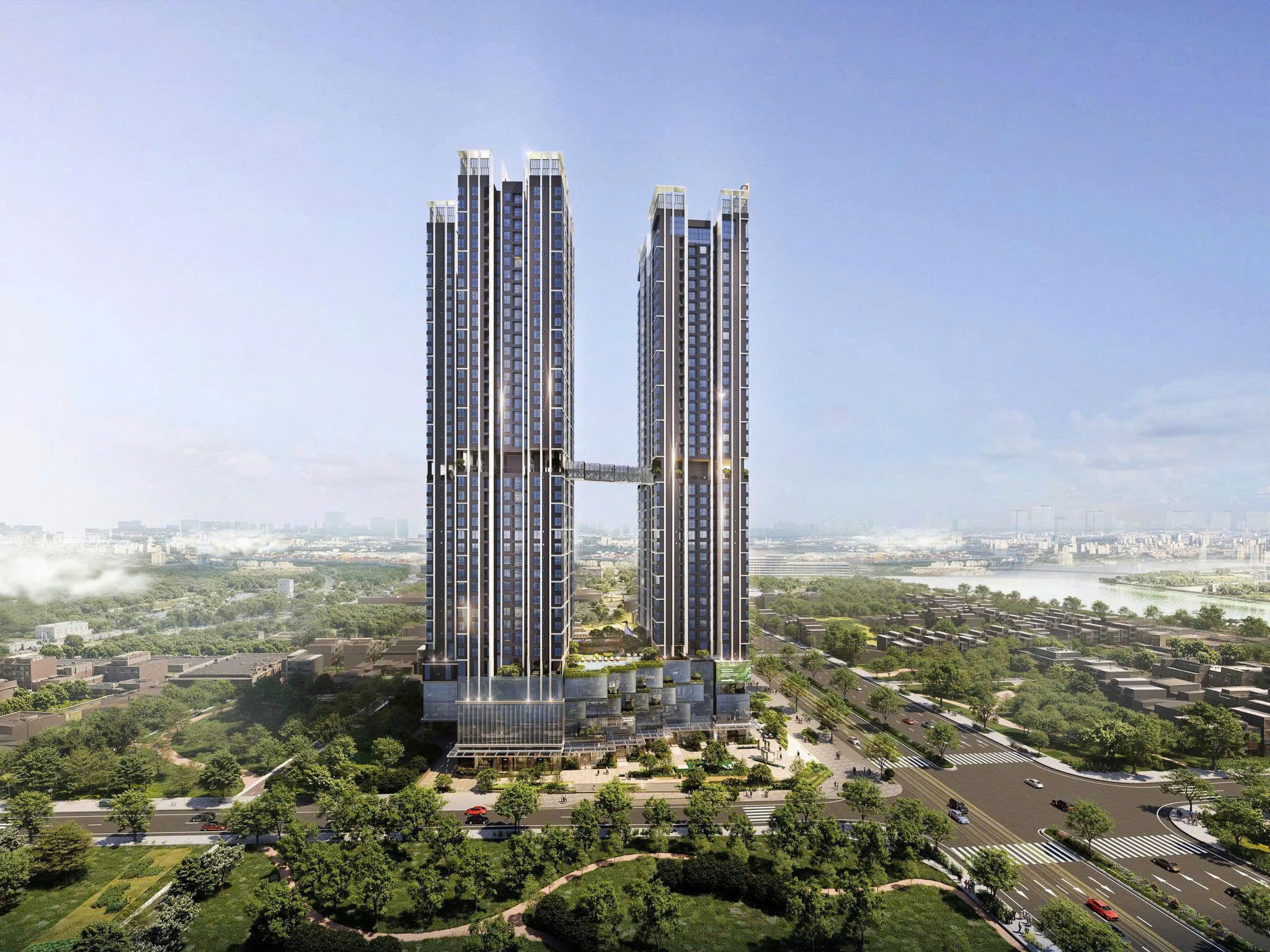 Phối cảnh tổng thể dự án the emerald boulevard